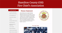 Desktop Screenshot of hamiltoncountyfirechiefs.com